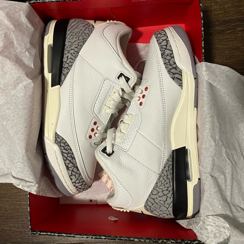 Air Jordan 3 White Cement Reimagined Size 7